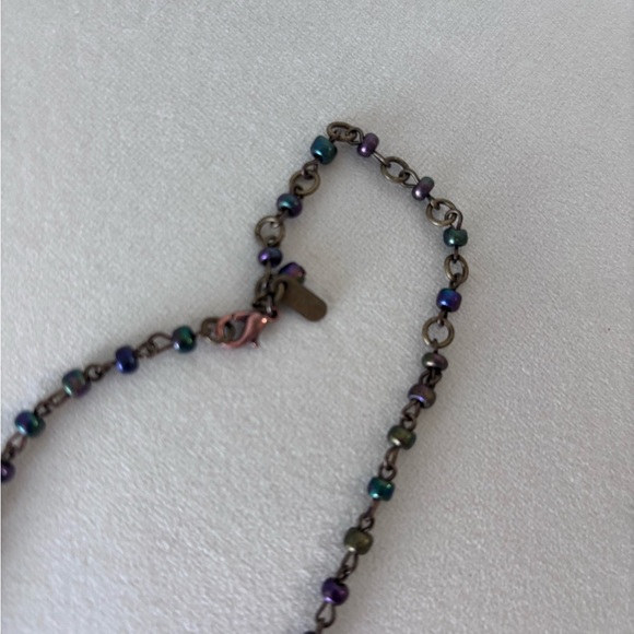 Vtg Colleen Toland’s Floral Charm Necklace - Picture 3 of 8